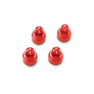 Traxxas Bouchons D'Amortisseurs Alu Anodise Rouge (4)