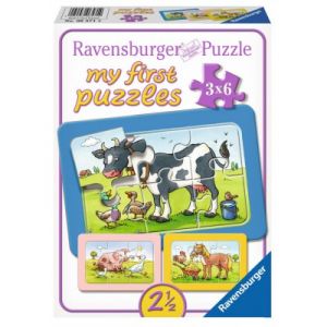 Image de Ravensburger 3 puzzles My First Puzzle Animaux de la ferme 6 pièces