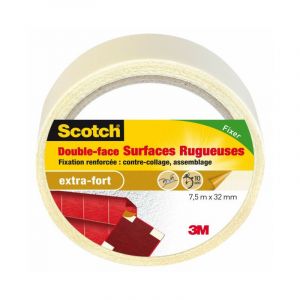 Scotch Double face surface rugueuses 7,5mx38mm