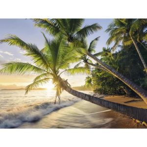 Ravensburger Puzzle Adulte 1500 Pieces : Plage Paradisiaque Au couche Du Soleil - Collection Paysage Mer Ocean - Palmier Nouveau