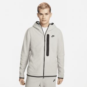 Nike Sweat d'hiver &agrave; capuche et zip Sportswear Tech Fleece pour homme - Gris - Taille 2XL - Male