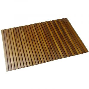 VidaXL Tapis de bain Acacia 80x50 cm