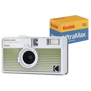 Kodak Appareil photo jetable Ektar H35N Vert + Film Ultramax 24 poses