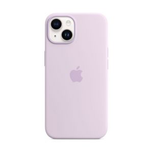 Apple Coque iPhone 14 Silicone Lilas MagSafe