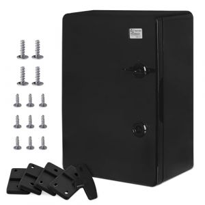 BXPPABSB250350150-F01 Coffret dinstallation 150 x 250 x 350 plastique abs noir 1 pc(s) - Boxexpert