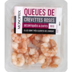 Monoprix Crevettes cuites & décortiquées