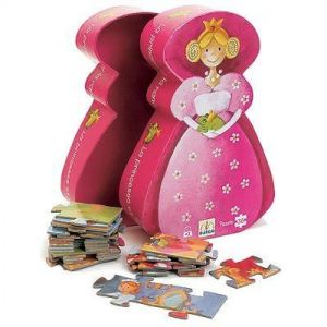 Djeco Puzzle silhouette: La princesse et la grenouille 36 pi&egrave;ces