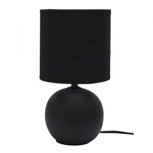 The home deco factory Lampe De Table Ceramique H25cm Noir