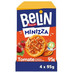 Belin 4 Paquets de Crackers Minizza Tomate 95g A Partager entre Amis ou en Famille pour les Ap&eacute;ros Lot de 4x95g