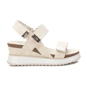 Xti Pour femme. Sandales 142619 off-white -Hauteur 7cm wedge