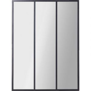 Miroir triptyque métal 60x80 cm