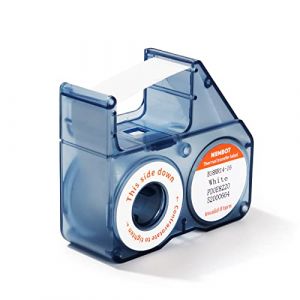 Image de NIIMBOT Ruban d'&eacute;tiquetage de rechange B18, impression claire, durable, ne se d&eacute;colore pas, pour imprimante &agrave; transfert thermique, uniquement pour &eacute;tiqueteuse couleur B18, jusqu'&agrave; 15 m (blanc)