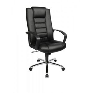 Topstar 7809 D60 - Fauteuil de bureau Comfort Point 10, revêtement simili cuir, coloris noir