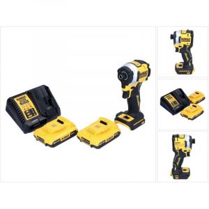 Dewalt DCF850D2 Visseuse à choc sans fil 205Nm 1/4" Brushless 18V + 2x Batteries 2,0Ah + Chargeur