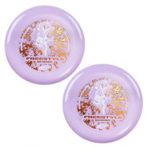 Wham-O Frisbee Freestyle 160 g, jeu d'extérieur - Lot de 2, Pourpre