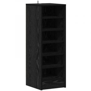VidaXL Meuble à chaussures avec étagère Chêne noir 32 x 35 x 90 cm