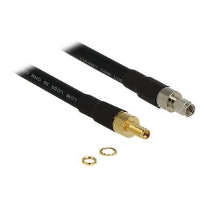 Delock 13004 - Antenne WiFi C&acirc;ble de raccordementSMA m&acirc;le / femelle 0.40 m