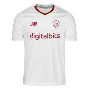 New Balance AS Roma Maillot Extérieur 2022/23, pointure Large - Blanc - Taille Large