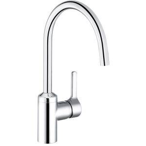 Kludi Robinet &agrave; levier unique, en acier inoxydable