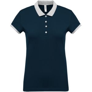 Kariban Pack 50 Polo pique bicolore femme Navy/Oxford Grey K259 - Taille L