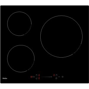 Amica Gp371 Table de cuisson à induction 60cm 3feux 7000w noir