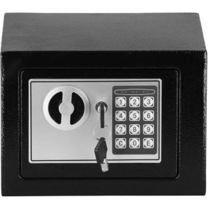 SPRINGOS Coffre-fort à clés avec code numérique, coffre-fort durable en acier de haute sécurité 17 x 23 x 17 cm