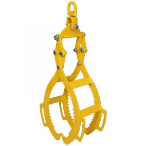 wiltec Pince forestière pour troncs max. 600 mm, Force 800 kg, Pince de levage, 4 Mandrins de serrage