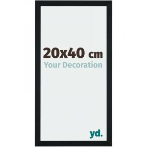 Yd. - Your Decoration - 20x40 cm - Cadres Photo en mdf Avec Verre acrylique - Anti-Reflet - Excellente Qualit&eacute; - Noir - Cadre Decoration Murale