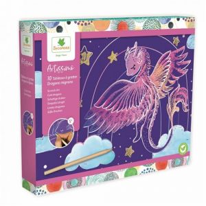 Sycomore Artissimo 10 tableaux a gratter - Dragons mignons