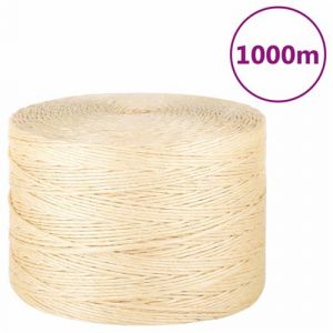 VidaXL Corde 100 % sisal 3 mm 1000 m