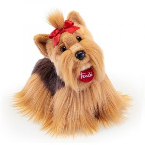 Trudi Sevi Yorkshire Willy Peluche idéale comme Cadeau pour Les Anniversaires, Noël et Autres Occasions | 24x21x16cm Taille S | Chiens Classiques | modèle 22338