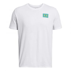 Under Armour Color Block Logo LC T-shirt Hommes - Blanc