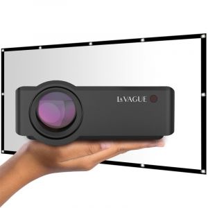 La vague Vidéoprojecteur LED avec batterie intégrée avec écran LV-STA100FP Lv-Hd320 Bundle