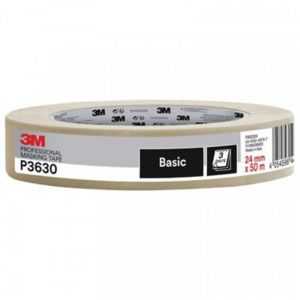 3M P3630 - Adhésif de masquage professionnel qualité supérieure - Blanc 50m x 24mm