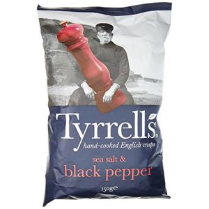 Tyrrell's Chips Sel de Mer Poivre Noir 150 g