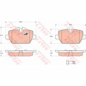 Image de Trw Jeu de 4 plaquettes de frein &agrave; disque GDB1612 d'origine