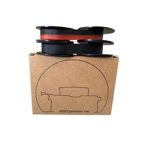 2 X RUBAN MACHINE À ÉCRIRE HERMES - NOIR + ROUGE & NOIR - BSIE TYPEWRITERS - PACKAGE DOUBLE