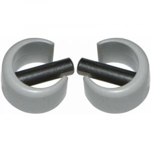 Cyclingcolors 2x Clip de fixation avec goupille Ø 4mm pour manivelle volet roulant Ø 13mm extérieur couleur gris Fenêtre Store Ouverture Fermeture Clipsage
