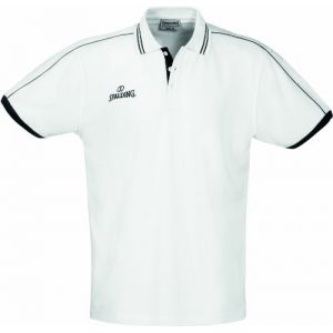 Spalding 300279701 Polo Blanc Blanc s