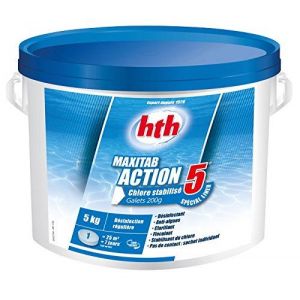 hth CHLORE STABILISE MAXITAB® 200g ACTION 5 SPECIAL LINER SCEAU 5 KG ARCH K801791H1