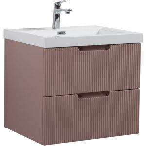 Image de Meuble de salle de bain Thermis 60 cm lavabo Badplaats Rose – Meuble lavabo