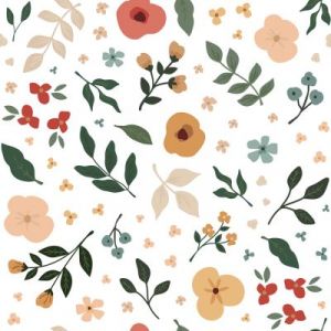 Lilipinso Papier peint Floral Silhouettes (50 cm x 10 m)