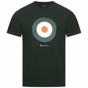 Ben Sherman Target Tee Hommes T-shirt 0078052NU-VERT FONCÉ