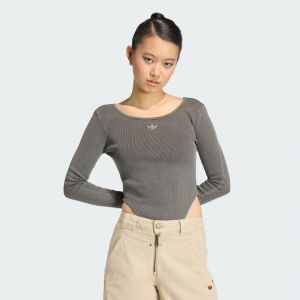Adidas BODY &Agrave; MANCHES LONGUES ESSENTIALS RIB WASHED