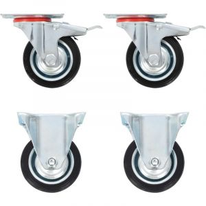VidaXL 12 pcs Roulettes 75 mm