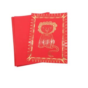 Eduplay Feuille Art rouge à gratter, set de 10