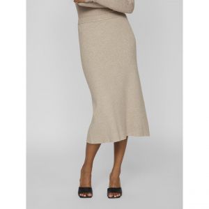 Jupe en maille marron