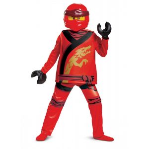 Déguisement deluxe Kai Ninjago L enfant Taille: 7 8 ans (124 136 cm)