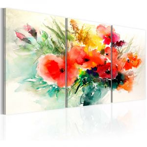 Image de Artgeist Tableau - Watercolor Bouquet - 120x60