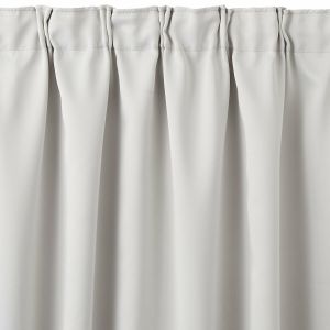 Rideau radiateur occultant galon fronceur, Voda Gris Clair Taille 180X140 cm